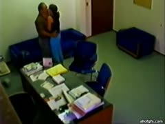 Hidden camera catches the boss seducing recent employee for sex 